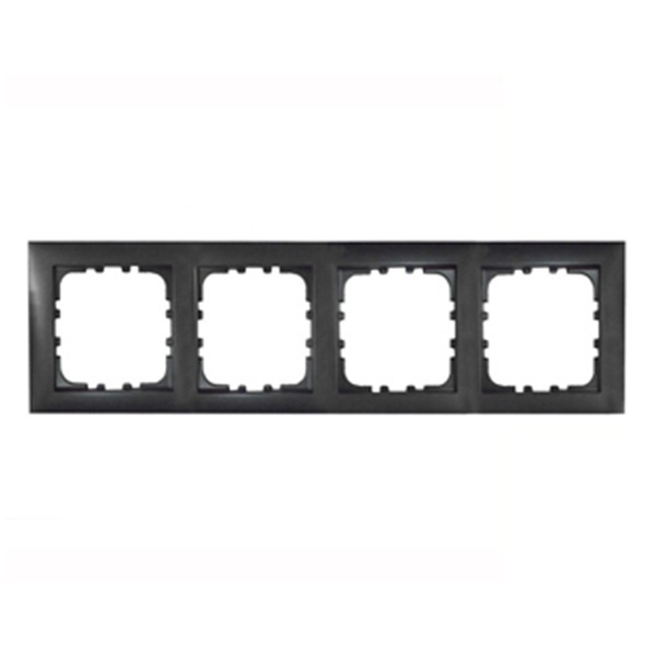 Рамка 4-постовая Экопласт LK60, черный бархат