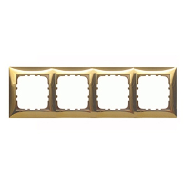 Рамка 4-постовая Экопласт LK60, золото