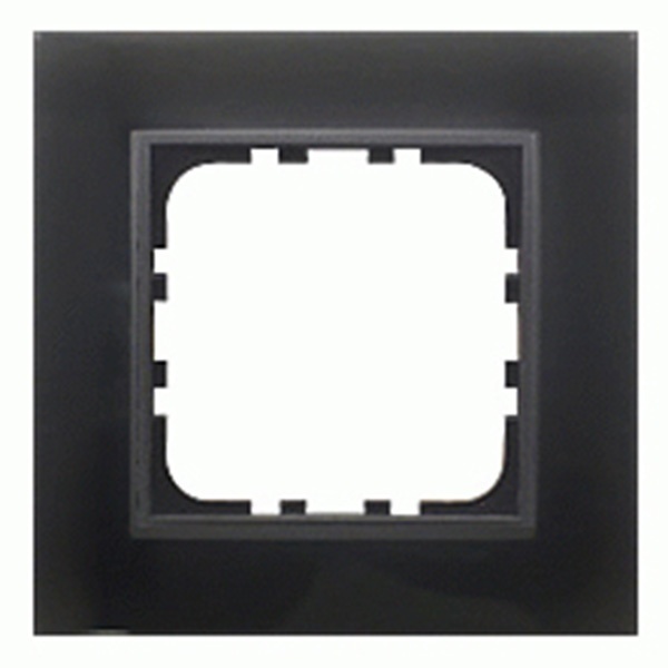 Рамка 1-постовая Экопласт LK60 из натурального темного стекла