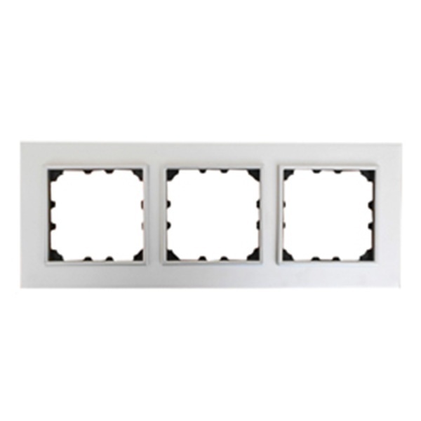 Рамка 3-постовая Экопласт LK60 из натурального анодированного алюминия LK60