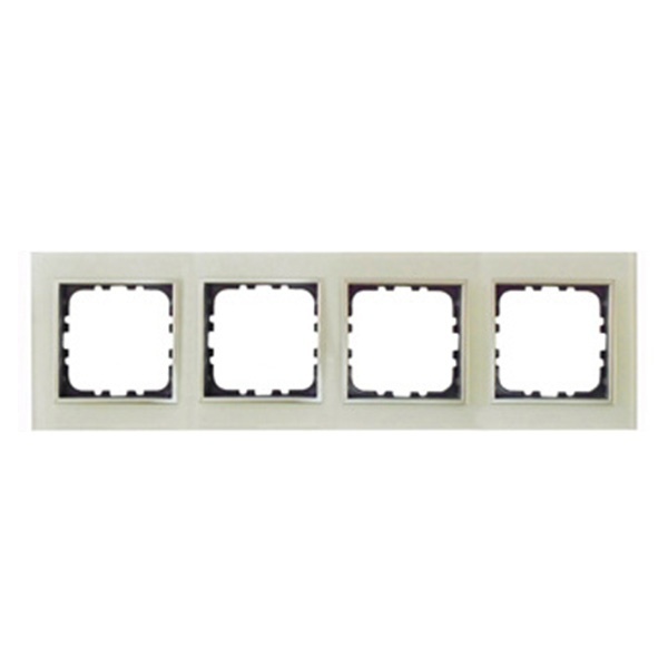 Рамка 4-постовая Экопласт LK60 из натурального светлого стекла LK60