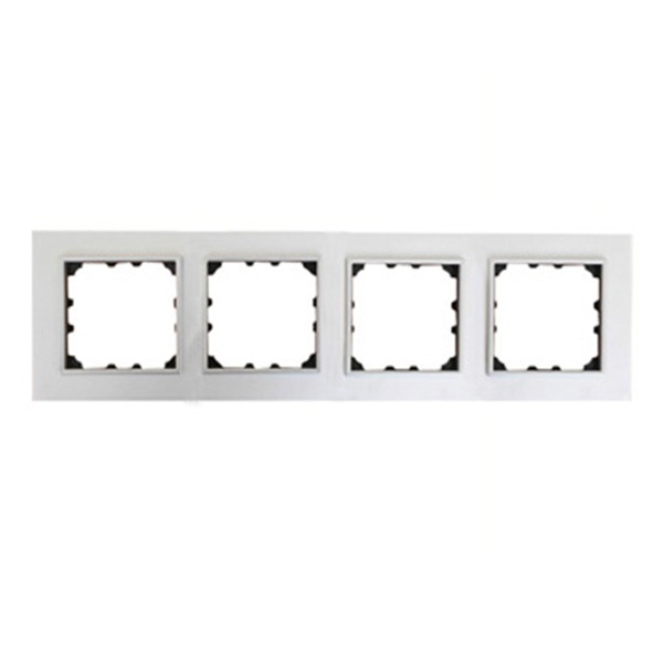 Рамка 4-постовая Экопласт LK60 из натурального анодированного алюминия LK60