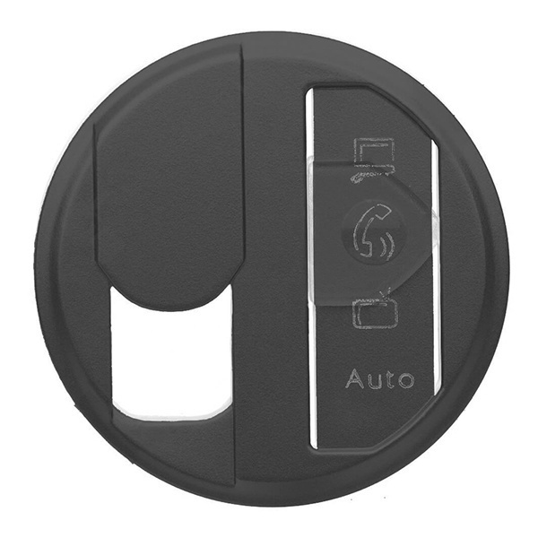 Накладка Rj45 компьютерной розетки с этикеткой Celiane Legrand графит