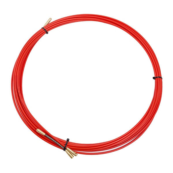 Кабельная протяжка стеклопруток Rexant d3,5мм, 10м красная, (мини УЗК в бухте)