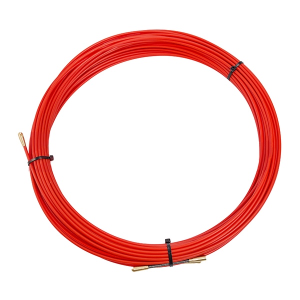 Кабельная протяжка стеклопруток Rexant d3,5мм, 30м красная, (мини УЗК в бухте)