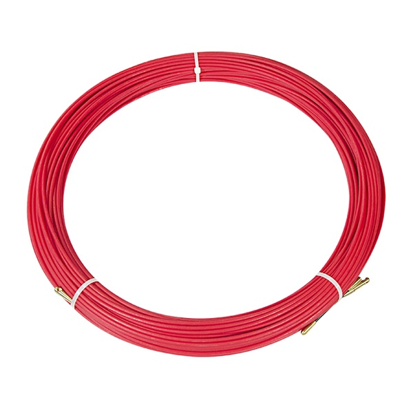Кабельная протяжка стеклопруток Rexant d3,5мм, 50м красная, (мини УЗК в бухте)