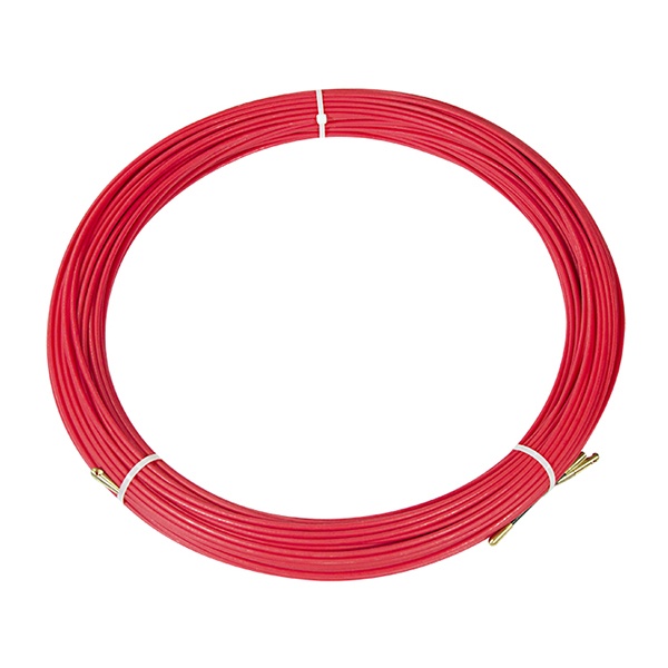 Кабельная протяжка стеклопруток Rexant d3,5мм, 70м красная, (мини УЗК в бухте)