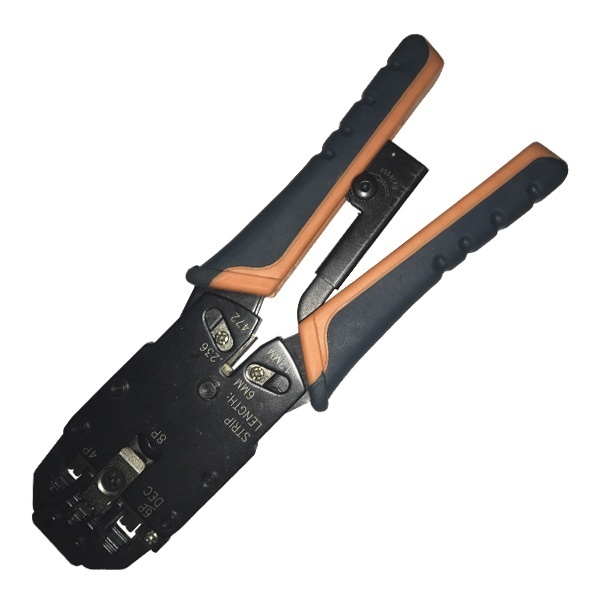 Инструмент обжимной ITK для RJ-45, RJ-12, RJ-11, с фиксатором