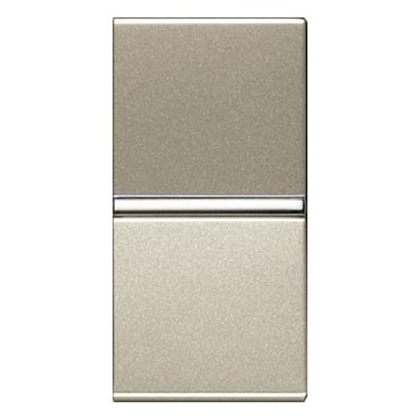 Одноклавишный переключатель 1 модуль ABB Zenit, шампань (N2102 CV)