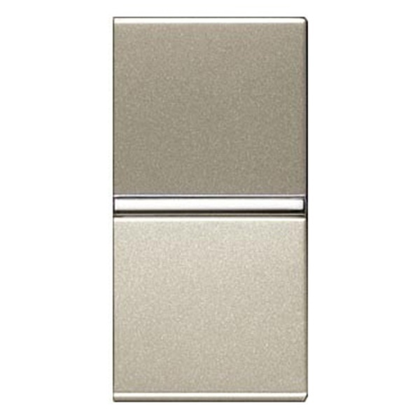 Одноклавишный перекрестный переключатель 1 модуль ABB Zenit, шампань (N2110 CV)