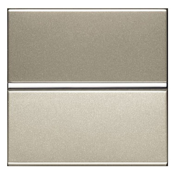 Одноклавишный выключатель 2 модуля ABB Zenit, шампань (N2201 CV)