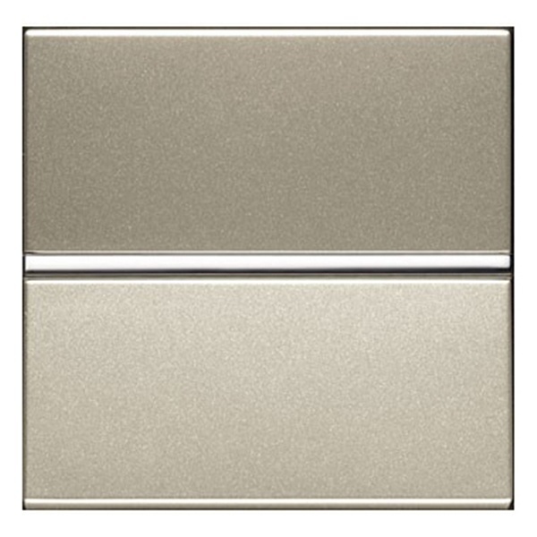 Одноклавишный переключатель 2 модуля ABB Zenit, шампань (N2202 CV)