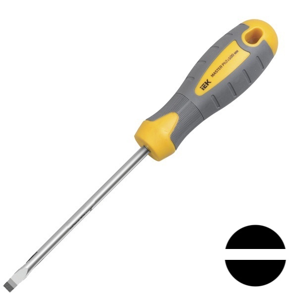 Отвертка плоская шлицевая ИЭК Master 5х125мм
