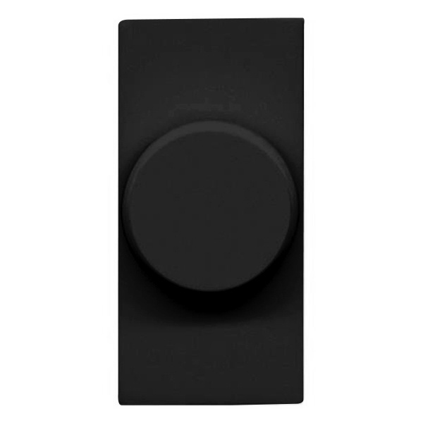 Светорегулятор электронный поворотный 500 Вт 1 модуль ABB Zenit, антрацит (N2160.E AN)