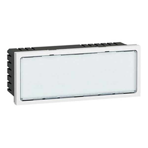 Световое табло с подсветкой белыми светодиодами Legrand Mosaic 5 модулей белое