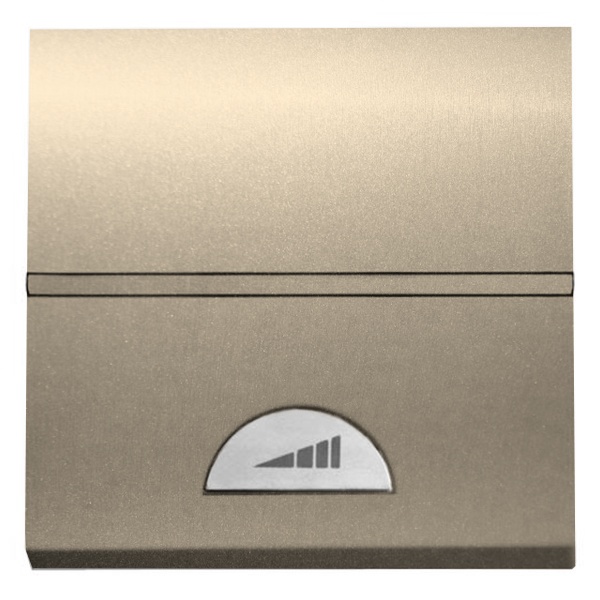 Светорегулятор электронный клавишный 40-450 Вт 2 модуля ABB Zenit, шампань (N2260 CV)