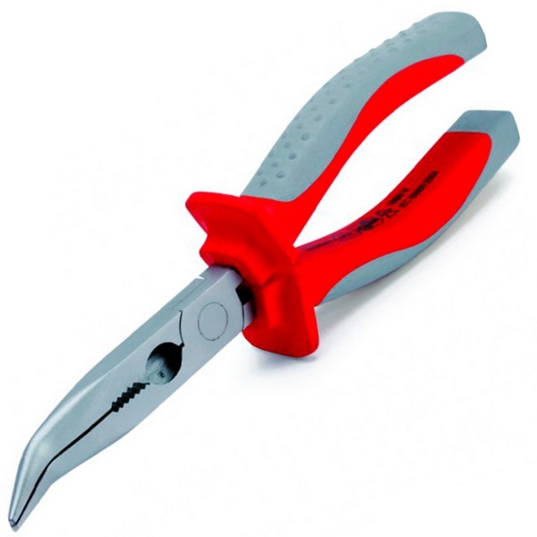 Длинногубцы КВТ диэлектрические Стандарт, изогнутые 200мм VDE 1000В