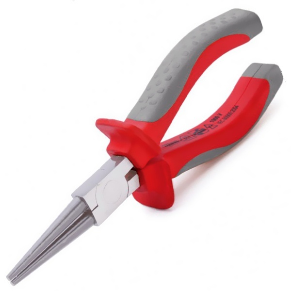 Круглогубцы прямые КВТ диэлектрические Стандарт, 160мм VDE 1000В