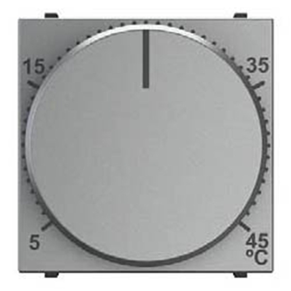 Терморегулятор для тёплых полов с выносным датчиком 10А ABB Zenit, серебристый (N2240.3 PL)