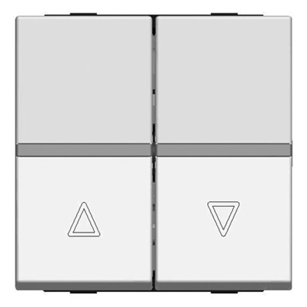 Выключатель жалюзи кнопочный без фиксации ABB 2 модуля Zenit, шампань (N2244 CV)