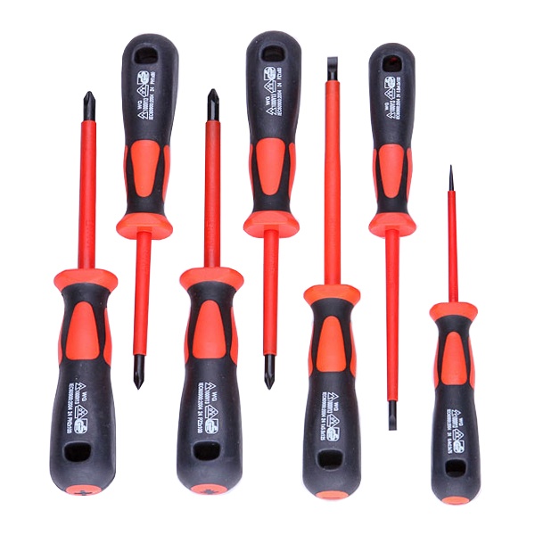 Набор диэлектрических отверток КВТ 7 штук НИО-5507 Профи VDE 1000В