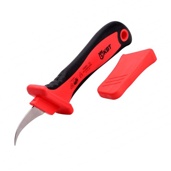 Нож диэлектрический КВТ НМИ-03 изогнутое лезвие до 1000В