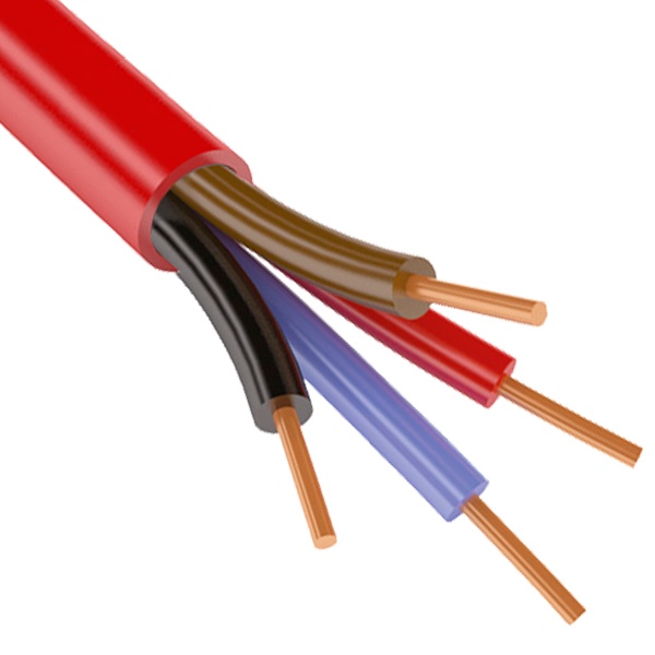 Кабель сигнальный КСВВнг(А)-LS 4х0,5 красный [бухта 200м]