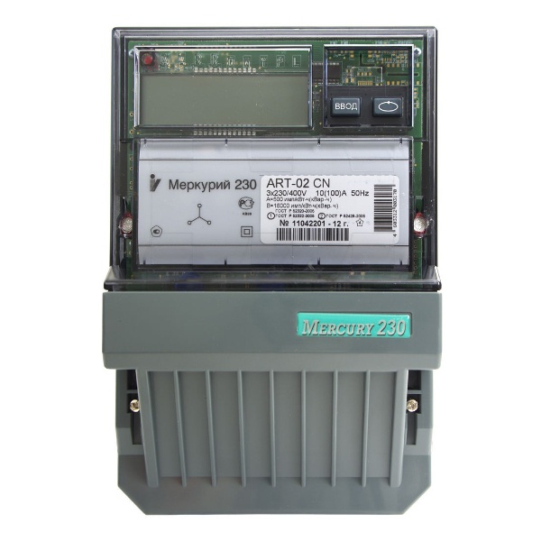 Электросчетчик Меркурий-230 ART-02RN 10-100А 230/400В многотарифный RS-485 ЖКИ