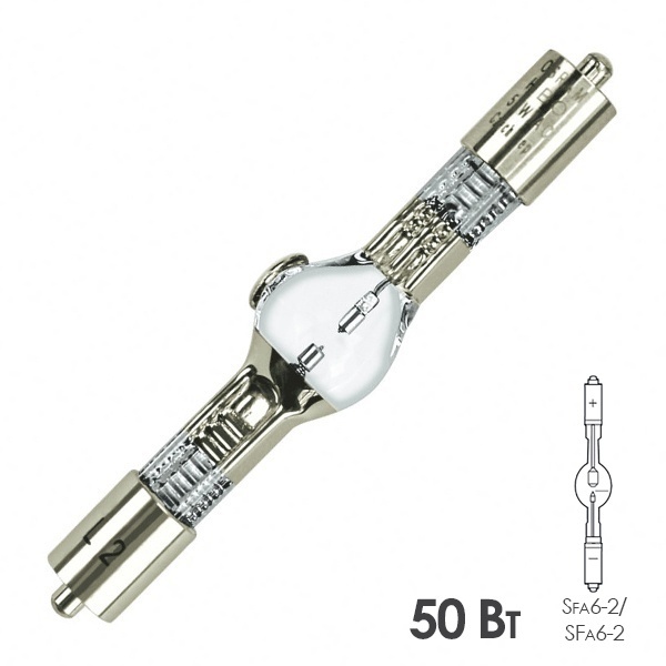 Лампа специальная ртутная короткодуговая Osram HBO 50W/AC L1: 39-45V L1: 1,3A 100h Sfa6-2/SFa6-2