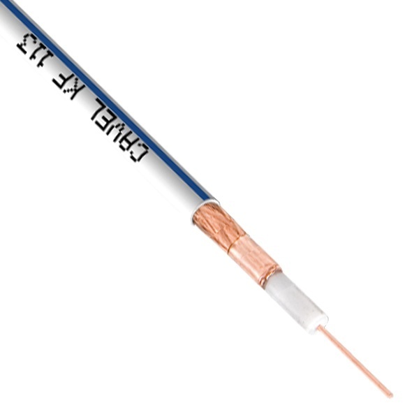 Кабель коаксиальный Cavel KF 113 телевизионный медный 75 Ом синяя полоса [бухта 100м]