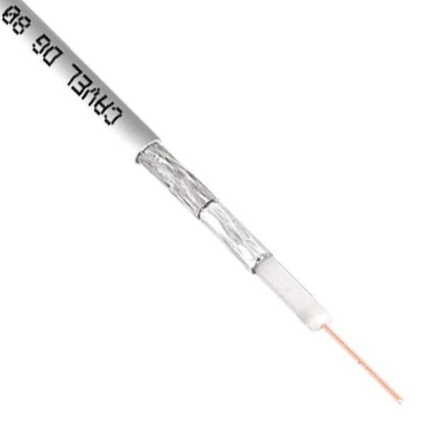 Кабель коаксиальный Cavel DG 80 телевизионный медный 75 Ом белый [бухта 150м]