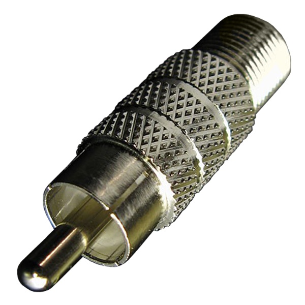 Переход Lans RCA-штекер - F-розетка (штекер RCA под F-разъем)