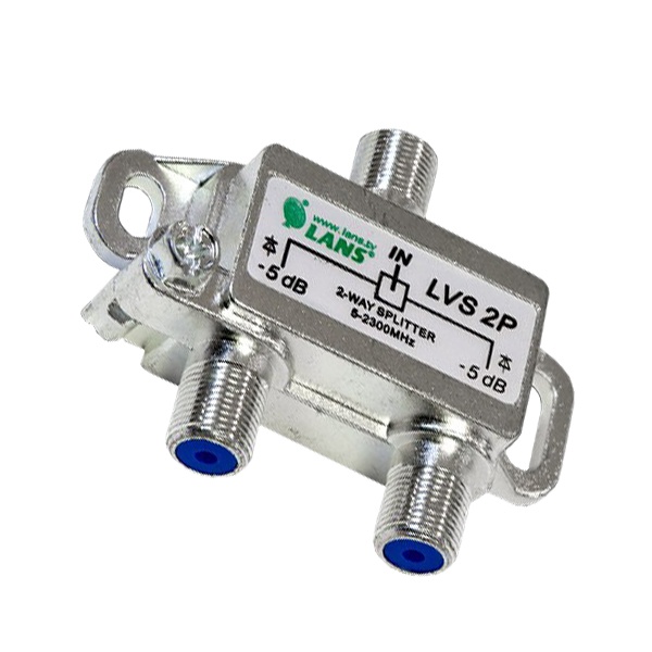 Делитель Lans ТВ 2 выхода 5-2300 МГц под F-разъём
