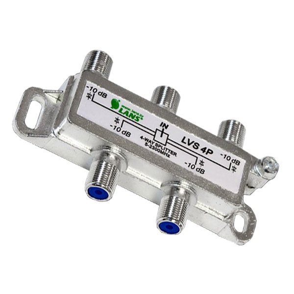 Делитель Lans ТВ 4 выхода 5-2300 МГц под F-разъём