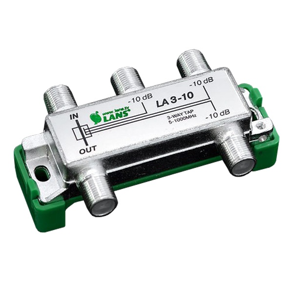Ответвитель Lans 3 отвода 10.0 дБ