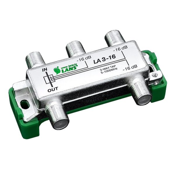 Ответвитель Lans 3 отвода 16.0 дБ