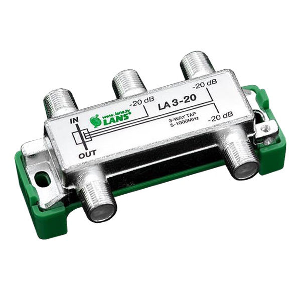 Ответвитель Lans 3 отвода 20.0 дБ