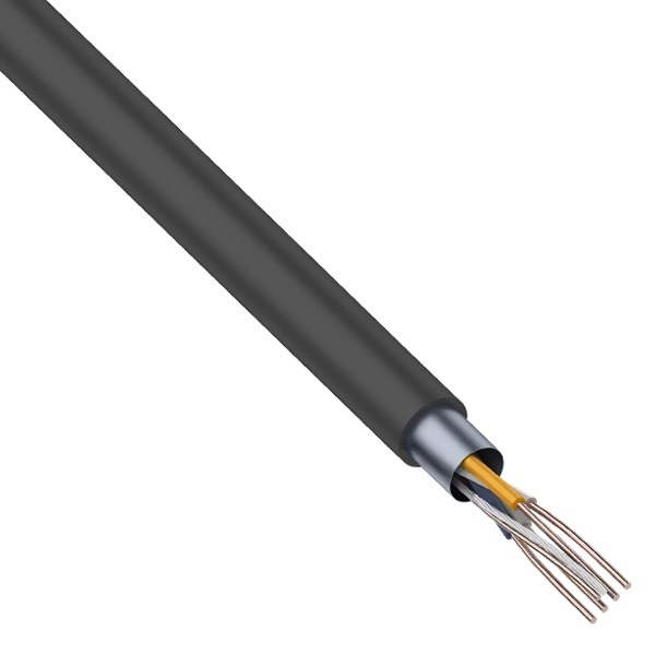 Кабель витая пара Rexant экранированный FTP 2PR 24AWG cat 5e CU outdoor/уличный 4 жилы [305м] (провод для интернета)