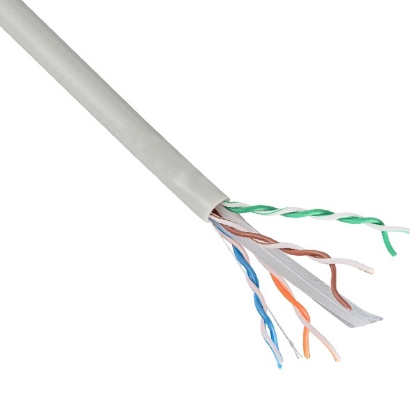 Кабель витая пара ITK неэкранированный U/UTP 4х2х23AWG cat 6 solid серый [305м] (провод для интернета)