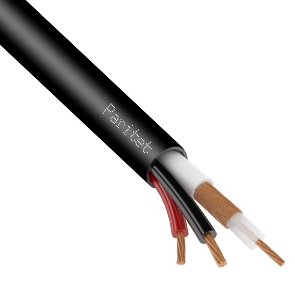 Кабель видеонаблюдения Паритет КВК-П-2 2х0,5 внешний [бухта 200м] 100139