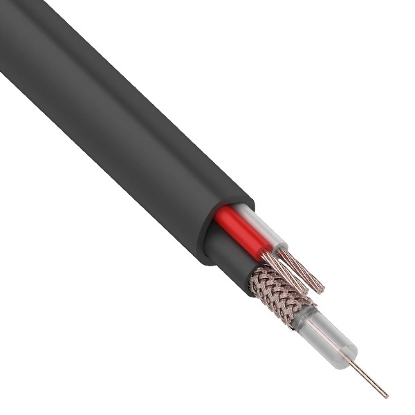 Кабель видеонаблюдения Rexant КВК-П-1,5 2х0,5 outdoor [бухта 200м]