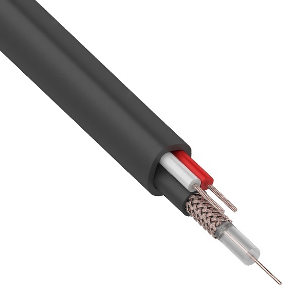 Кабель видеонаблюдения Rexant КВК-П-1,5 2х0,75 outdoor [бухта 200м]