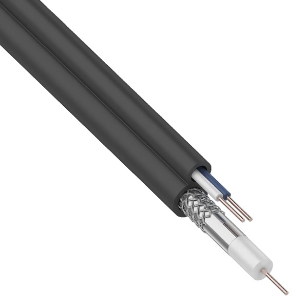 Кабель видеонаблюдения Rexant ККСВ-П 3c-2v + 2х0,5 outdoor [бухта 100м]