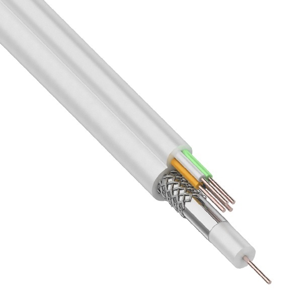 Кабель видеонаблюдения Rexant ККСВ-В 3c-2v + 4х0,5 [бухта 100м]