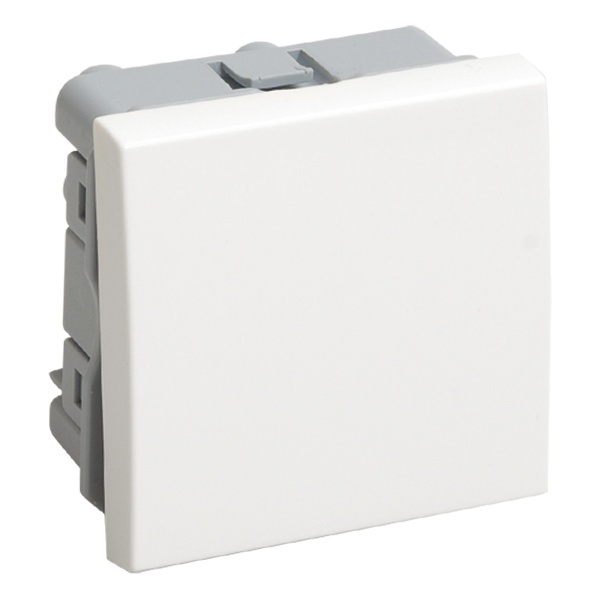 Выключатель одноклавишный ИЭК Праймер 10А 2 модуля белый