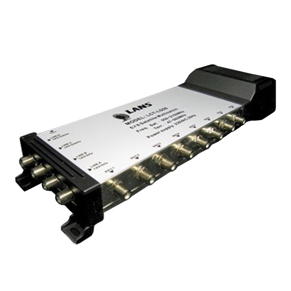 Мультисвитч Lans 9 х 4 9 входов (4+4 SAT + 1 TV), 4 выхода, активный, встроенный блок питания