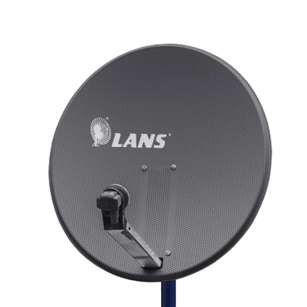 Антенна Lans перфорированная офсетная-120 с азимутальной фиксированной подвеской темная