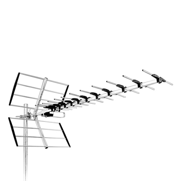Антенна эфирная Lans UL-12 усиление 11-12 дБ (аналог/ DVB-T/ DVB-T2) 15 элементов, 128,2см