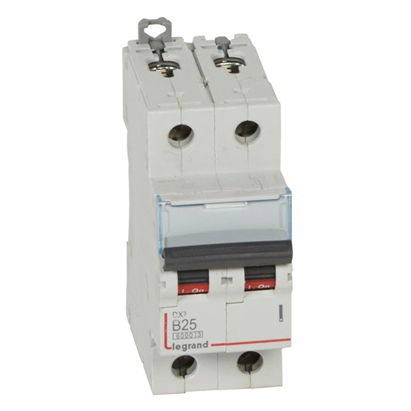 Автоматический выключатель Legrand DX3 2П B25A 6/10kA (автомат электрический)