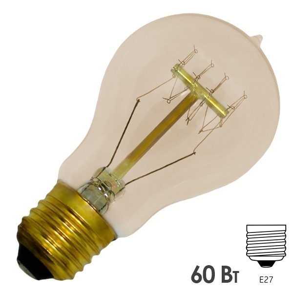 Ретро лампа груша Foton FL-Vintage PS60 60W E27 220V D60х108mm